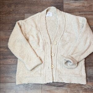 Zara Cream Button-Up Cardigan